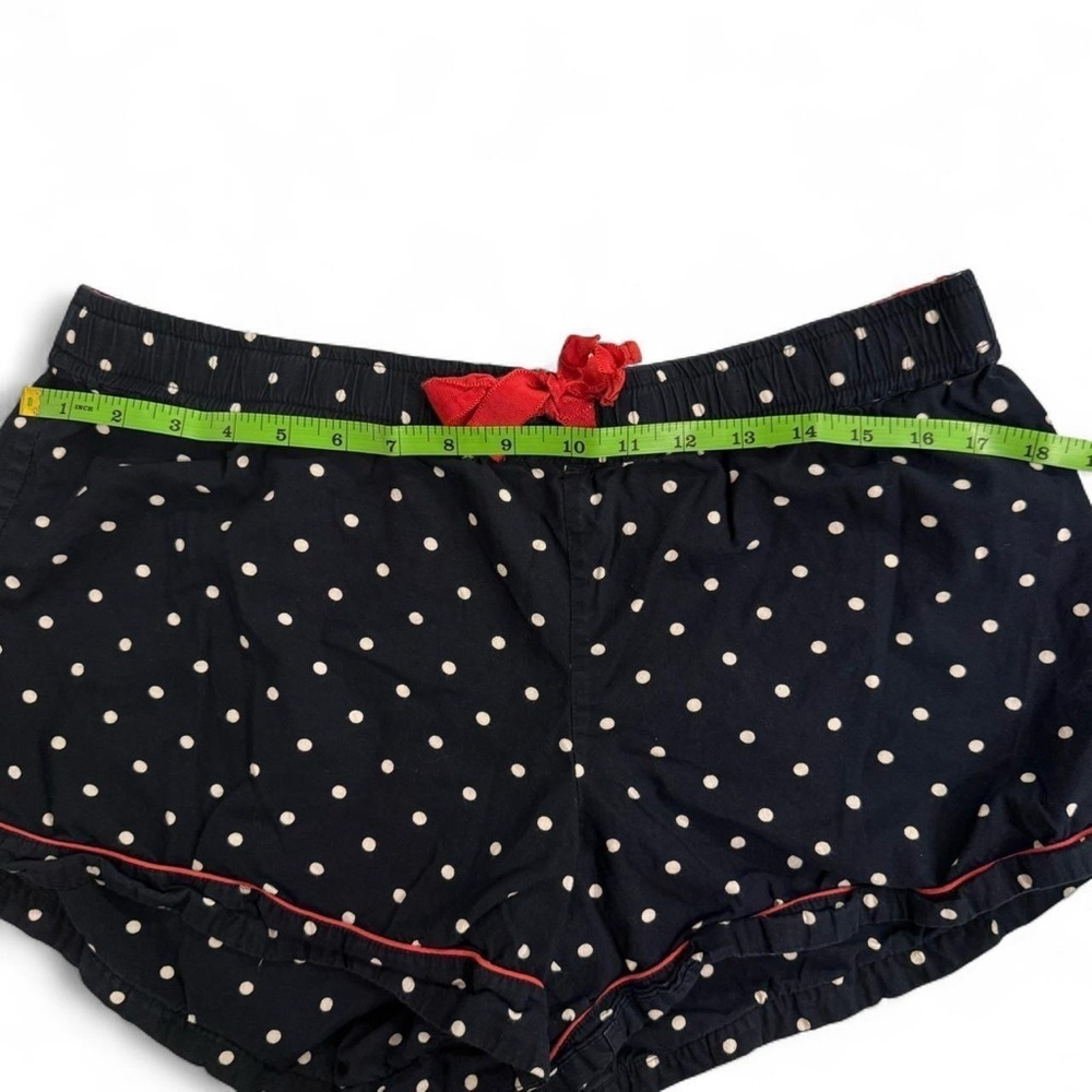 J. Crew Red and Black Polka Dot Sleep Shorts - Picture 4 of 5